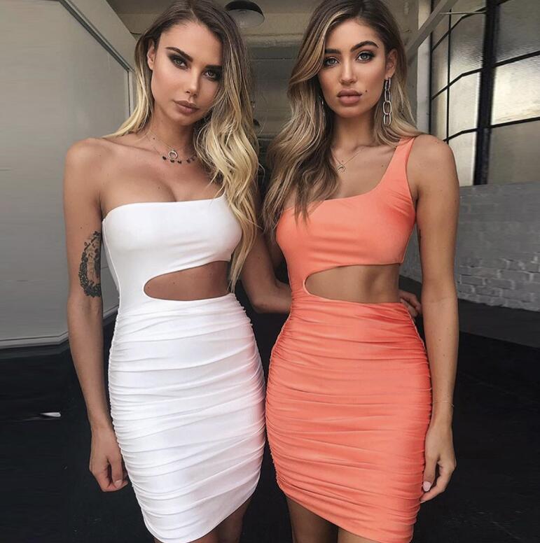 Robe Épaule Unique Sexy