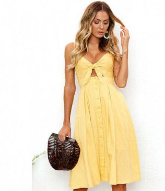 Robe d’Été Élégante Sans Manches