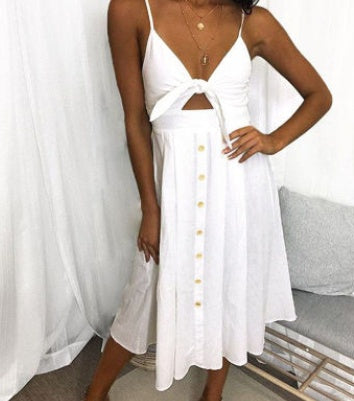 Robe d’Été Élégante Sans Manches