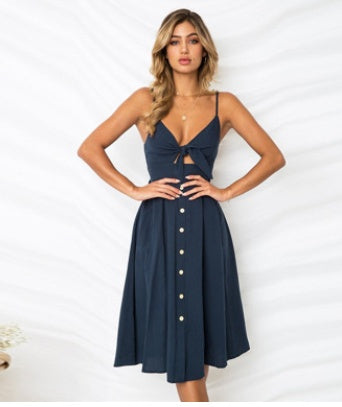 Robe d’Été Élégante Sans Manches