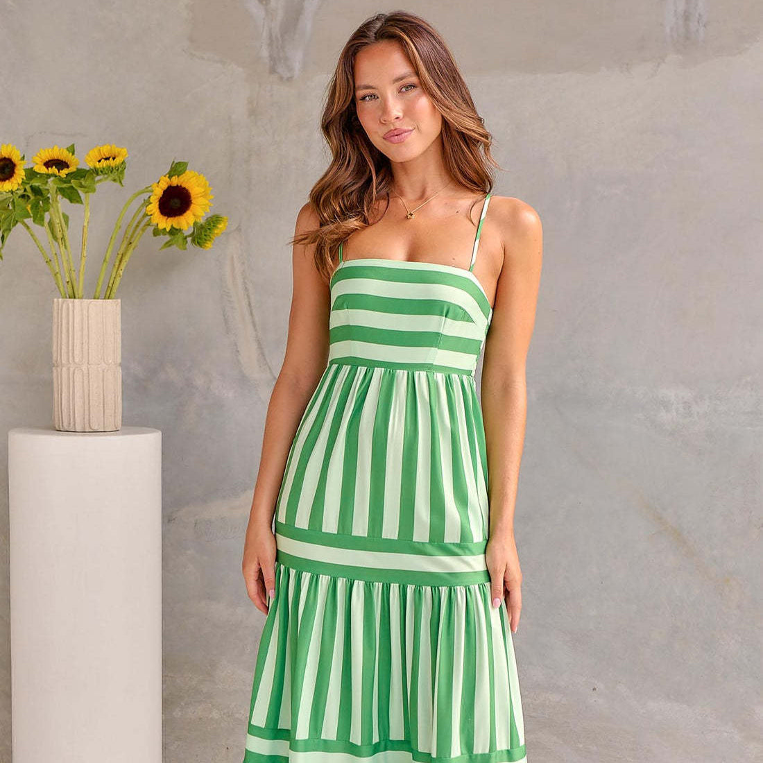 Baxa™- Robe Longue d'Été à Bretelles