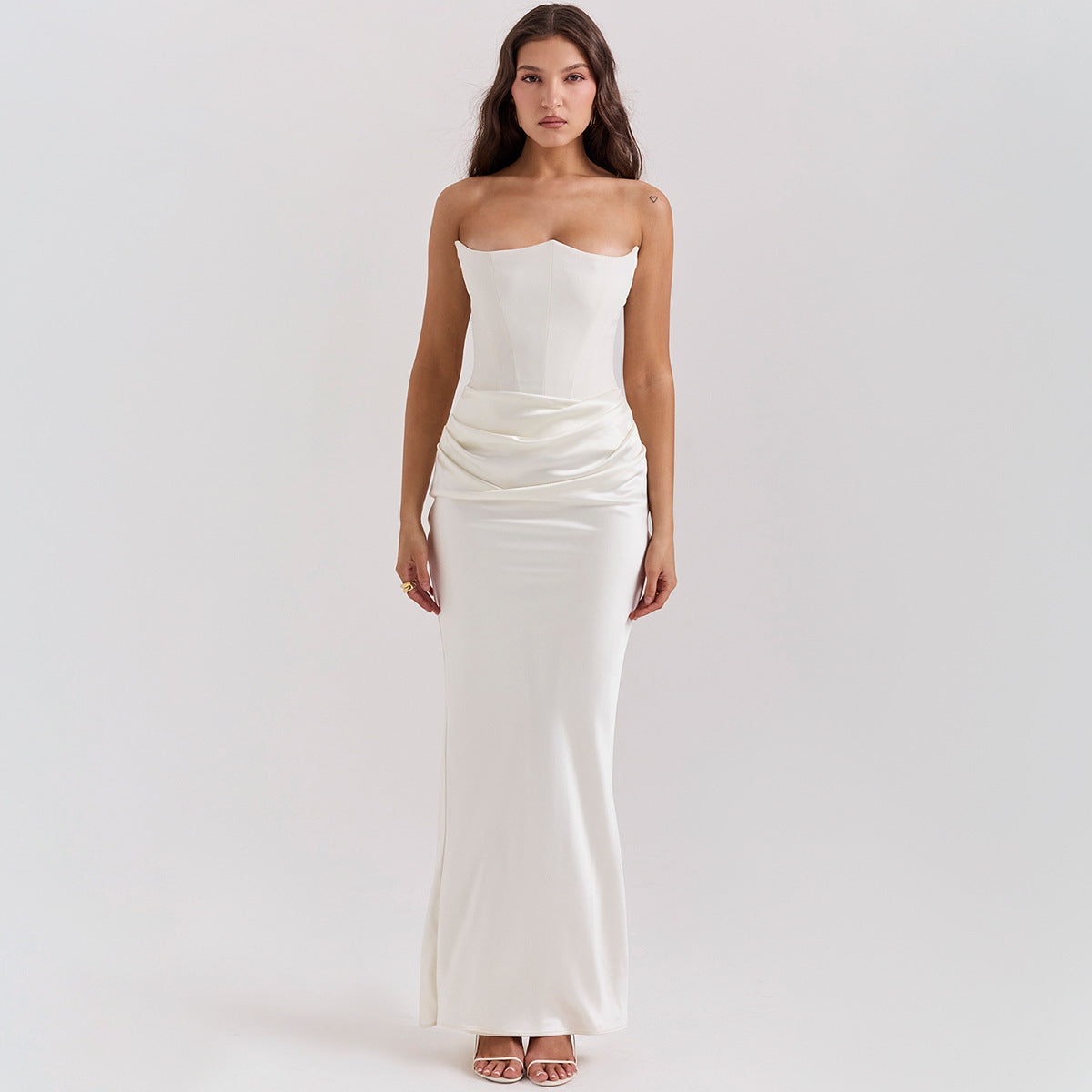 Robe Longue Bustier Glamour – Dos Nu & Sexy