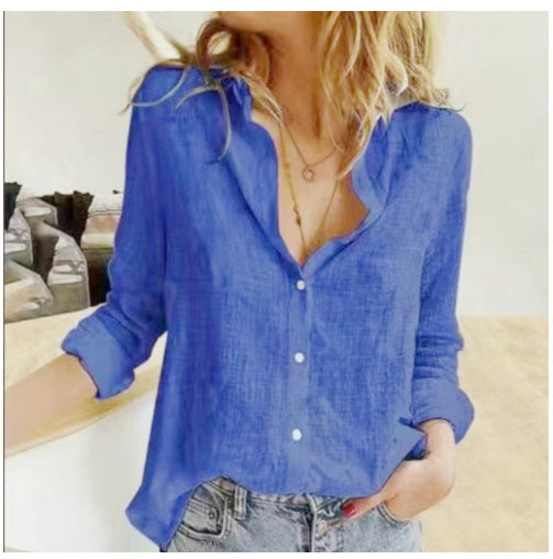 Chemise Cardigan à Col Revers