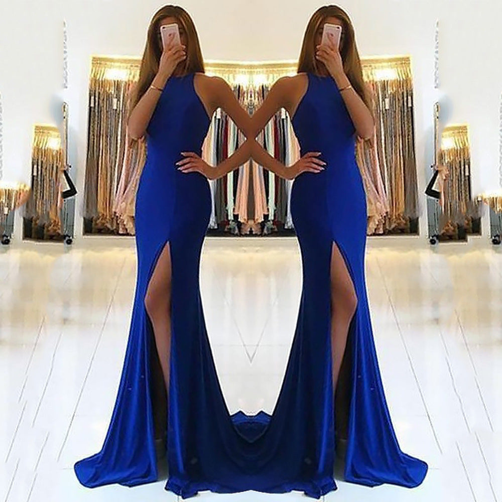 Robe Longue Élégante à Dos Nu