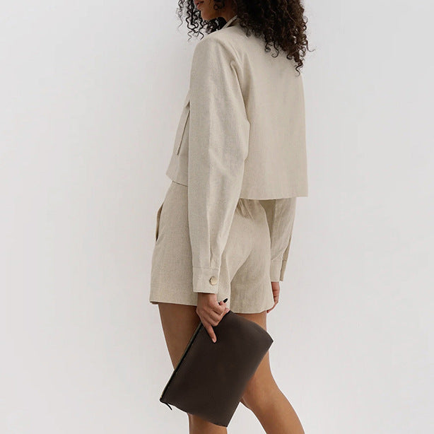 Ensemble Femme Élégant en Coton et Lin