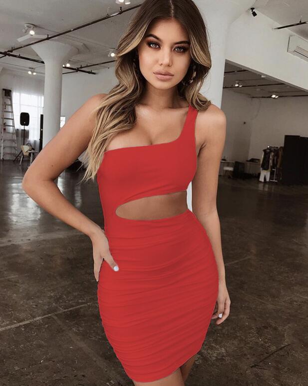 Robe Épaule Unique Sexy