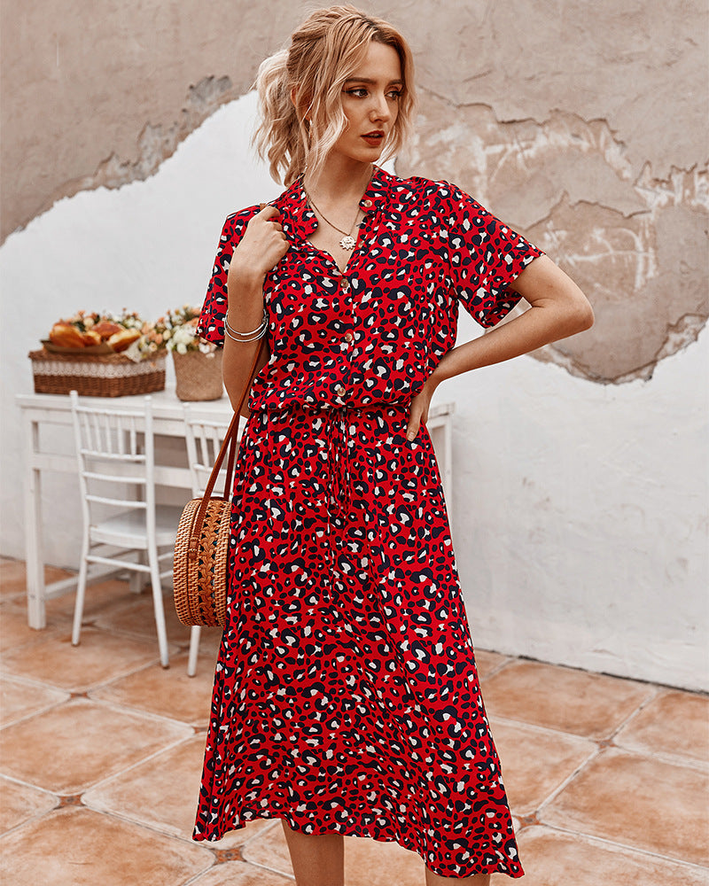 Robe Chemise à Pois