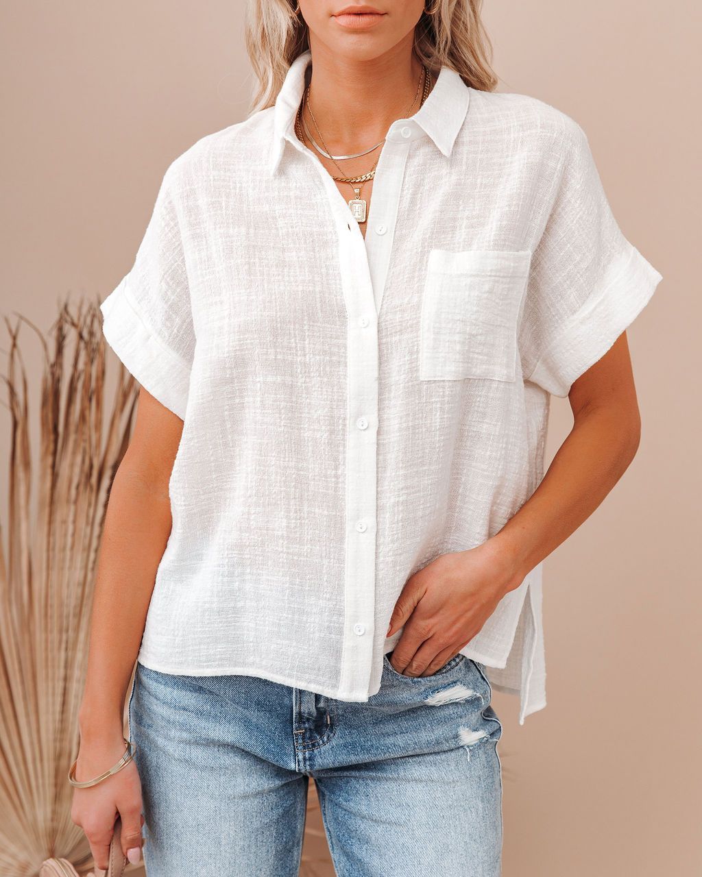 Chemise Femme à Col Revers