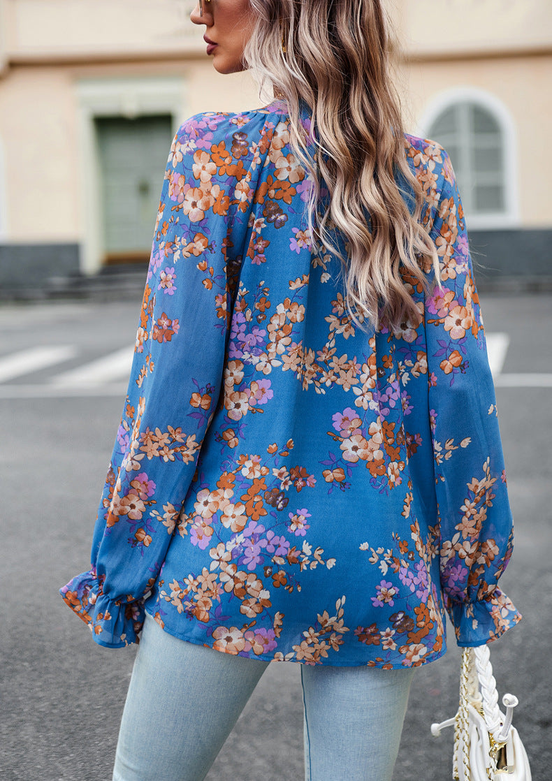 Blouse Femme à Imprimé Fleuri