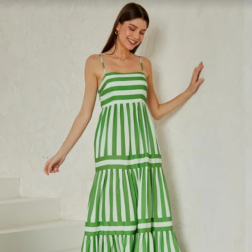 Baxa™- Robe Longue d'Été à Bretelles