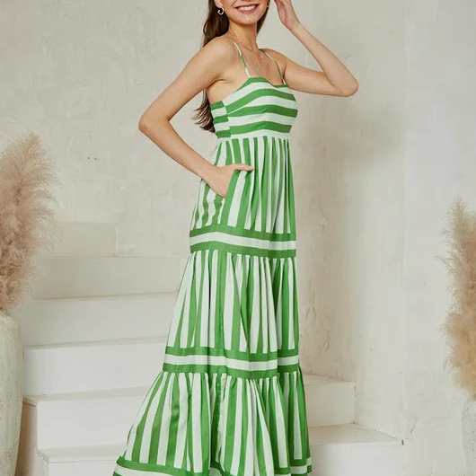 Baxa™- Robe Longue d'Été à Bretelles